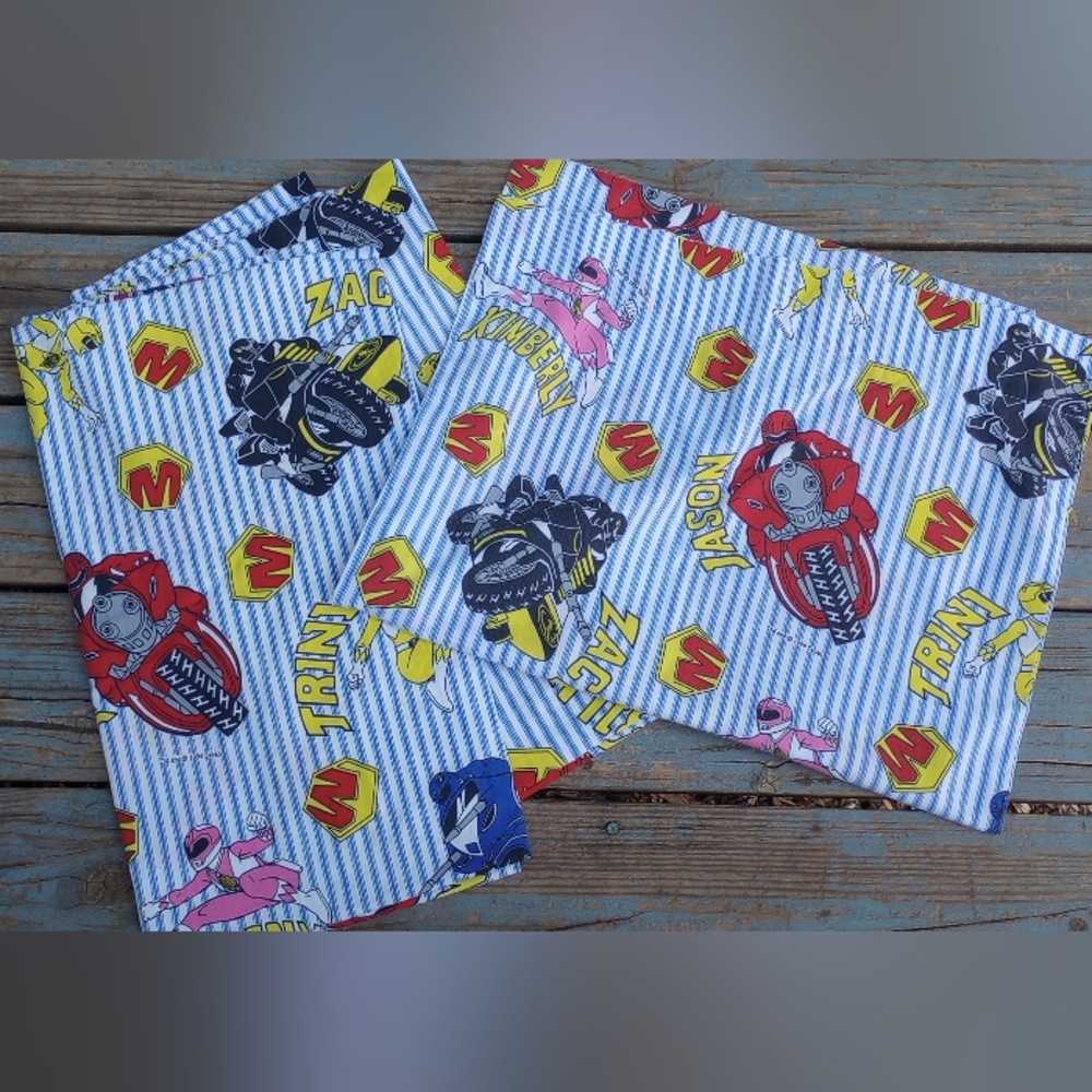 Mighty Morphin Power Rangers 1994 Saban curtains/pillow case
